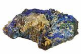 Druzy Azurite Crystals on Dolomite - Morocco #137428-1